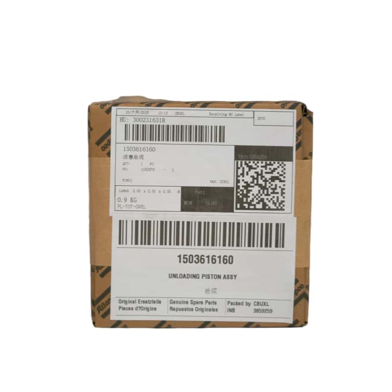 Atlas Copco 1503616160 تفريغ المكبس Assy لضواغط المكبس
