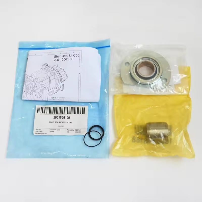 2901056100 ATLAS COPCO AIR COMPRESSOR SHAFT SELEVE SEAL SEAL KIT C55 OIL SHAFT Original