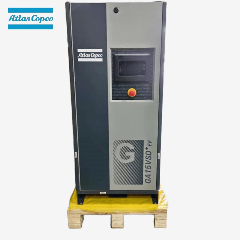 أطلس كوبكو GA15 VSD Plus FF 15kW 20HP متغير السرعة محقون بالزيت ضاغط هواء لولبي مجفف متكامل