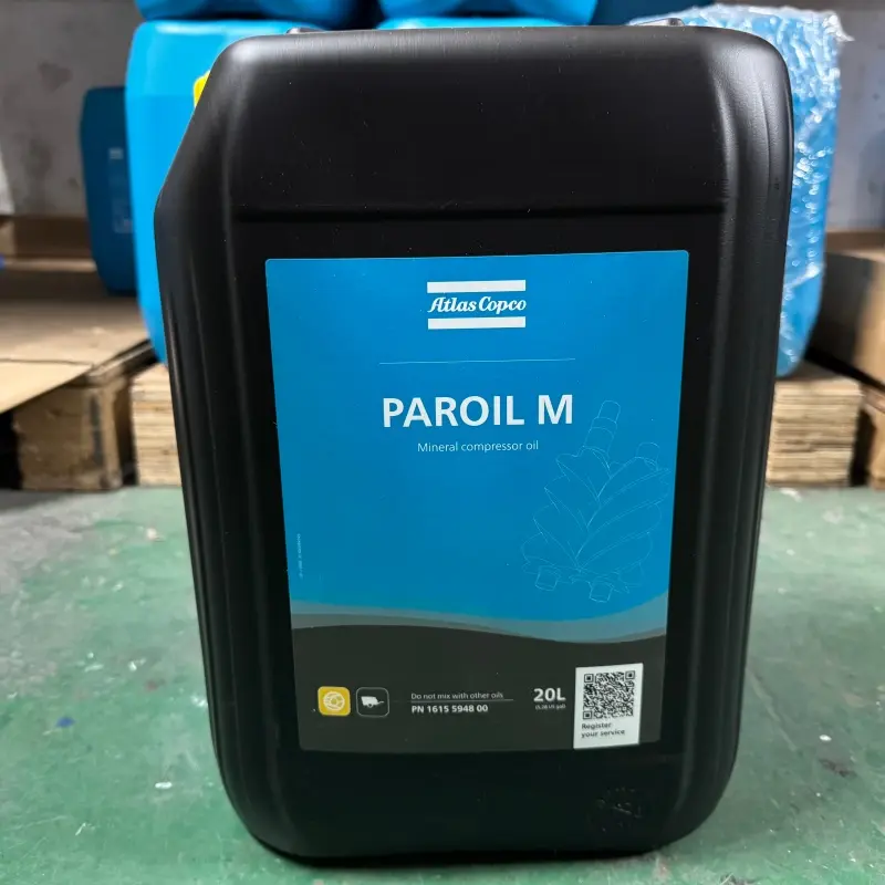 زيت أطلس كوبكو 1615594800 زيت التشحيم المعدني Paroil M للضواغط المحمولة الأصلية